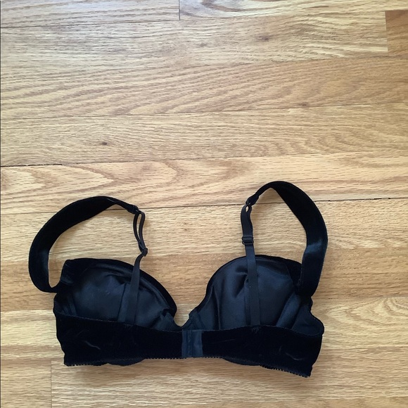 Nordstrom Black Velvet Push Up Bra - Picture 2 of 4